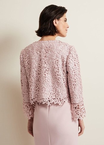 Phase Eight Daisy Lace Jackets Pink USA | 0923678-HQ